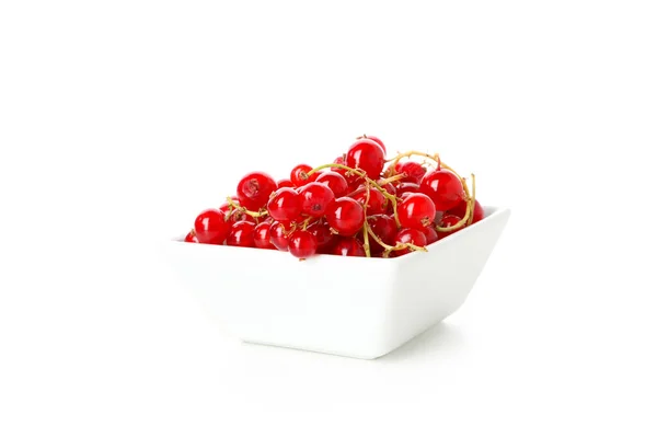 Bowl Cranberries Isolated White Background — Stok Foto