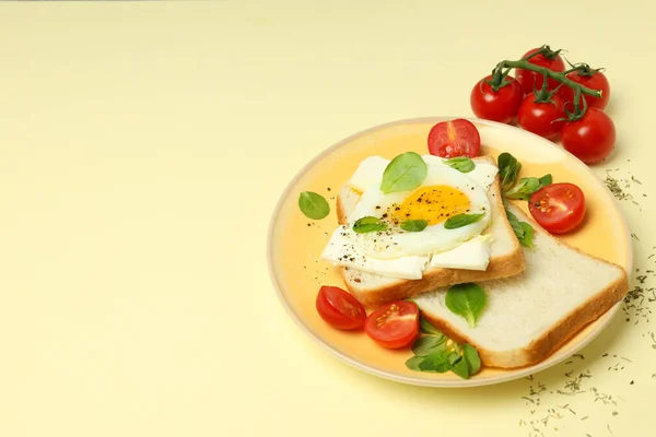 Concept Tasty Breakfast Delicious Food Space Text — Fotografia de Stock
