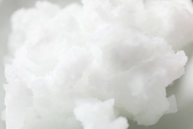 Shea butter on whole background, close up and selective focus