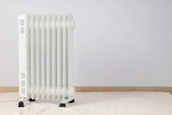 Concept Heating Season Modern Electric Heater Room — 图库照片