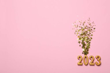 Concept of Happy New Year 2023, space for text