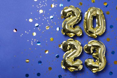 Concept of Happy New Year 2023, space for text