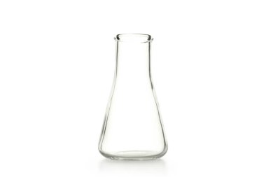 Concept of science and research, test tube isolated on white background