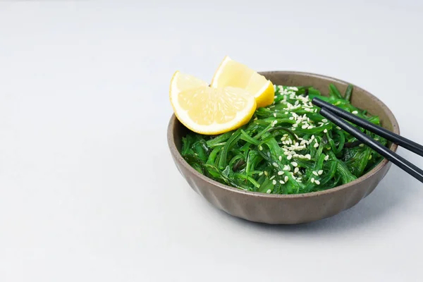 Concept Japanese Cuisine Chuka Salad Space Text — ストック写真