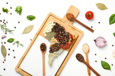 Map of South America made from different kinds of spices