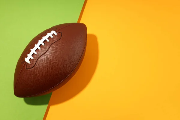 American Football Ball Two Tone Background — Stock fotografie
