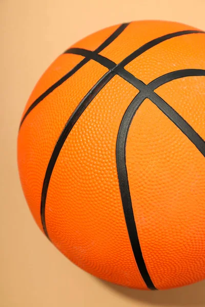 Basketball Ball Beige Background Concept Balls — Stok Foto