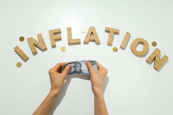 Concept of financial, economic problems and inflation