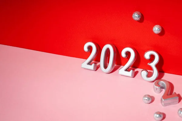 Conceptul Schimbare Anului 2022 2023 Spațiu Pentru Text — Fotografie, imagine de stoc