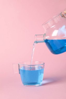 Concept of tasty hot drink, Anchan tea