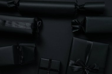 Kara Cuma indirimi konsepti, üst manzara.