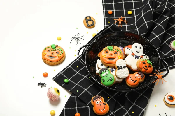 Concept Halloween Sweets Funny Sweets Space Text — 图库照片