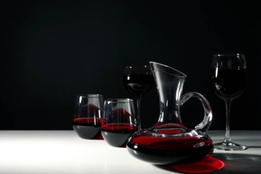Concept of tasty and delicious alcohol drink, wine