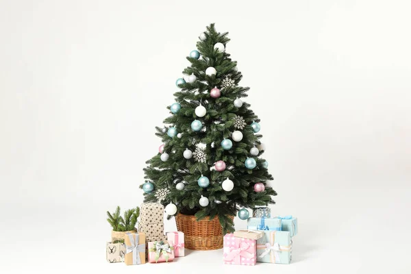Concept Christmas Happy New Year Beautiful Christmas Tree — Stockfoto