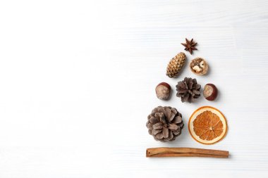 Mutlu yıllar kavramı, Noel ağacı, metin için alan