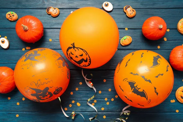 Begreppet Halloween Humör Halloween Vibbar Ballong — Stockfoto