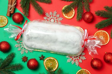 Alman tatlısı konsepti - Stollen, üst manzara