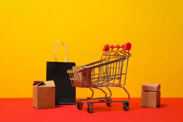 ショッピング 黒の金曜日と割引の概念 — ストック写真
