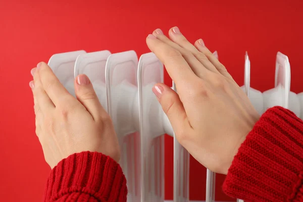 Concetto Inizio Della Stagione Riscaldamento Inizio Del Freddo — Foto Stock