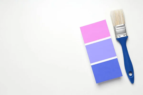 Color Palette Brush White Background — Stock Photo, Image