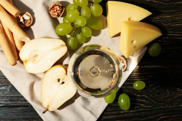 Concept Delicious Alcohol Drink Wine Top View — Fotografia de Stock