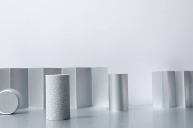 Gümüş kavramı, farklı gümüş dokular ve nesneler