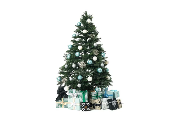 Beautiful Christmas Tree Isolated White Background — Stockfoto