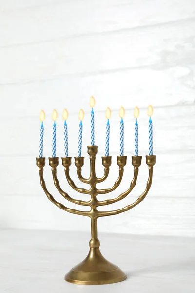 Concept Jewish Winter Holiday Hanuka Holiday — Stock Photo, Image