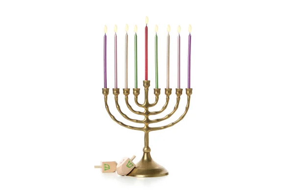 Concept Jewish Winter Holiday Hanuka Holiday — Stock Photo, Image