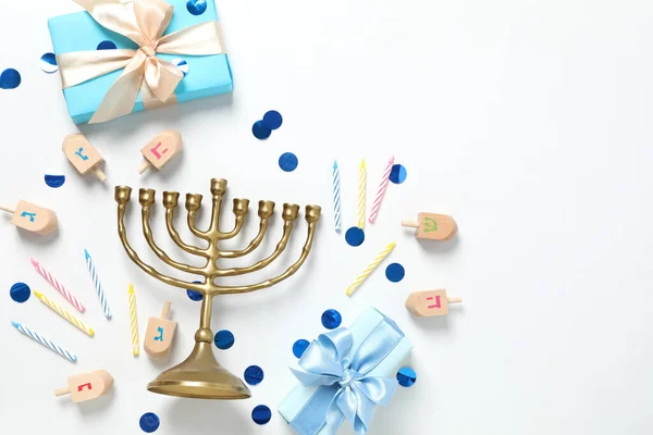 Concepto Vacaciones Invierno Judías Vacaciones Hanuka —  Fotos de Stock