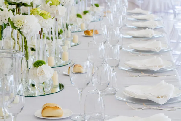 Весільний прийом tables — стокове фото