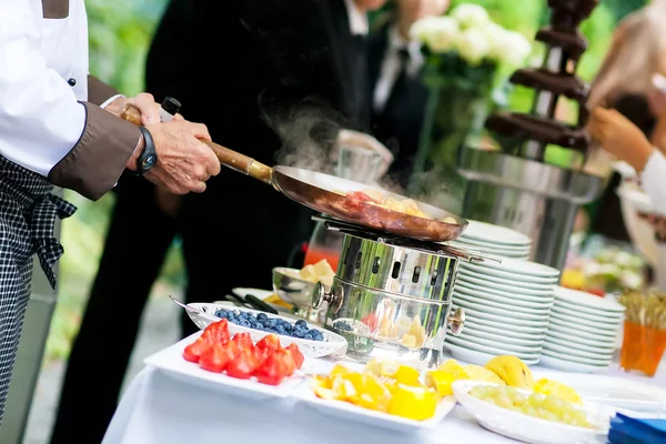 Svatební catering Stock Fotografie