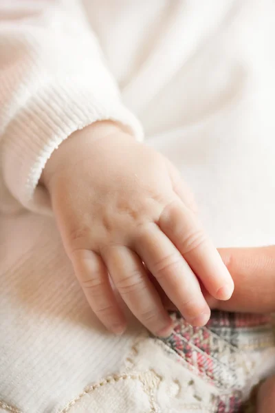 婴儿和母亲的手 — 图库照片