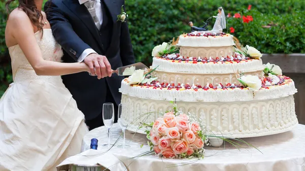 Hochzeitstorte — Stockfoto