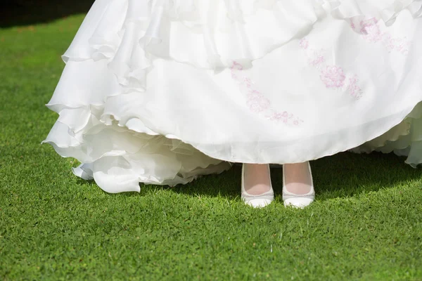 Sapatos de noiva — Fotografia de Stock