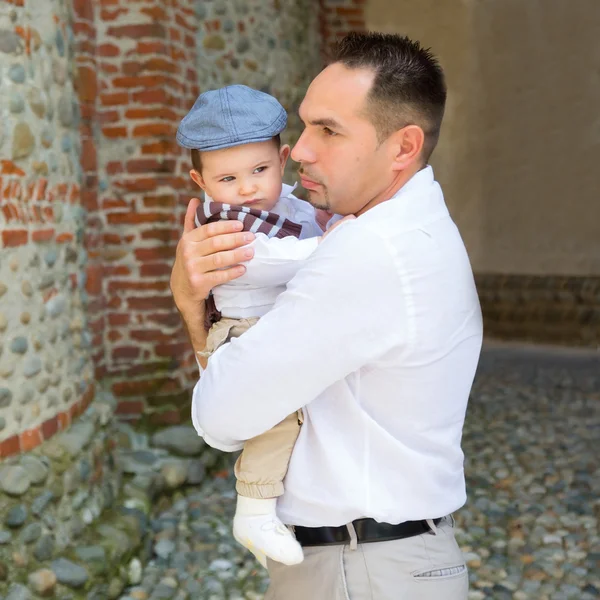 Bambino e padre — Foto Stock