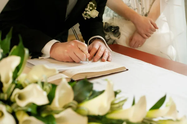 結婚式のサイン — ストック写真