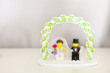 Gelin ve damat pasta topper