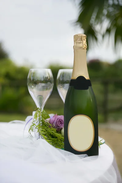 Butelka szampana — Zdjęcie stockowe