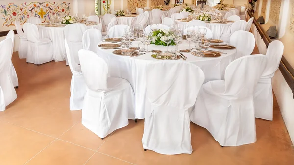 Mesa de recepção de casamento — Fotografia de Stock