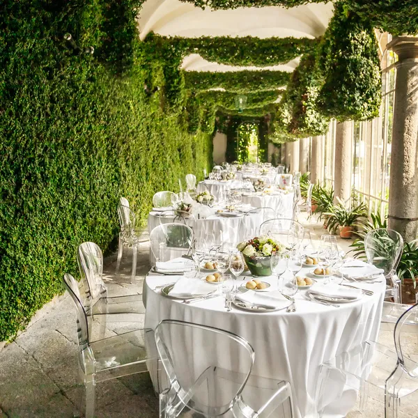 Wedding reception table — Stock Photo, Image