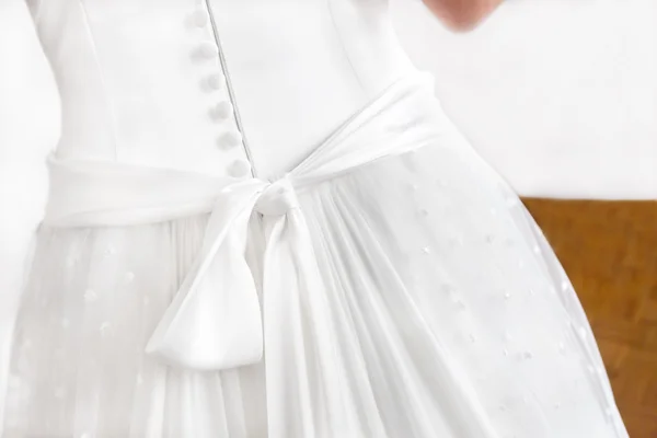 Vissza a menyasszonyi ruha — Stock Fotó