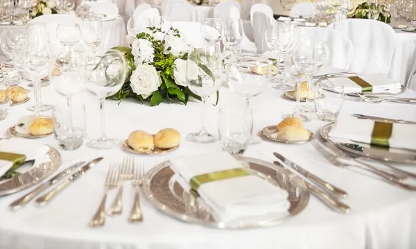 Mesa de recepção de casamento — Fotografia de Stock