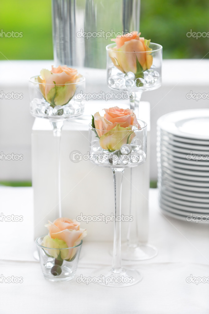  Table flower decoration for wedding