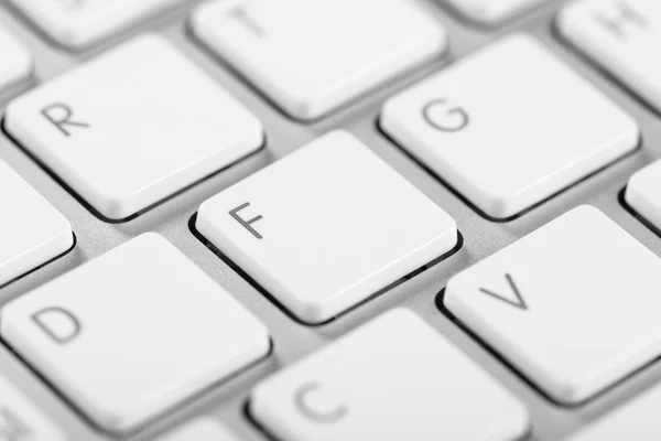 Macro shot of a computer keyboard keys — Stock Photo, Image