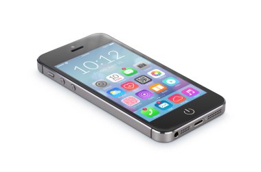 siyah telefon smartphone uygulama simgeleri ile Surf üzerinde yer alır.