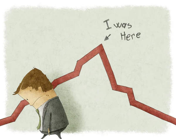 sad işadamı çizimi