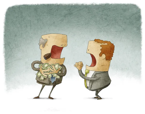 açgözlü bir adam için isteyen işadamı