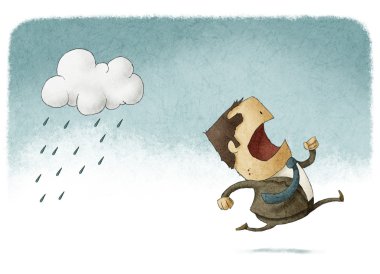 yağmur uzak çalışan
