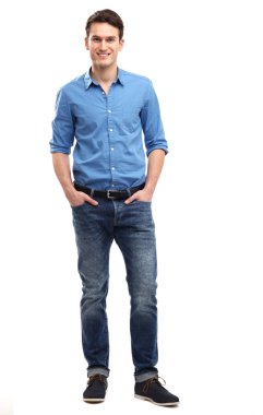 Casual genç adam